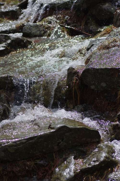 Mountains Bach Nature Landscape Water