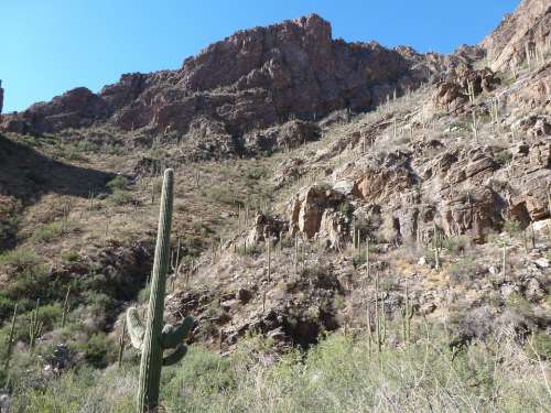 Mountains Arizona Mountain View Nature Desert