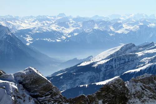 Mountains Summit Steinig Impressive Imposing