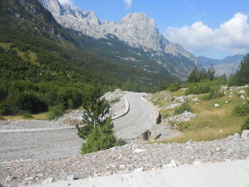 Mountains Landscape Nature Rocks Path Albania