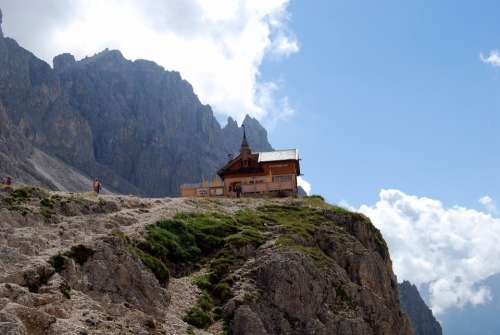 Mountains Dolomites Italy Hiking Trekking Vajolet