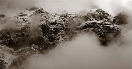 Mountains Mountain Switzerland Alpine Snow Fog