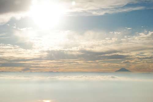 Mt Fuji Japan Cloud San Fly