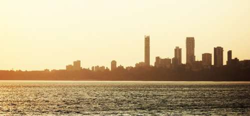Mumbai Bombay India Skyline City Metropole