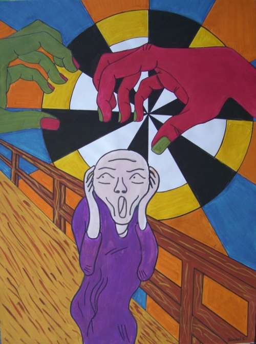 Munch Scream Alienation Watercolor Felt Tip Pens