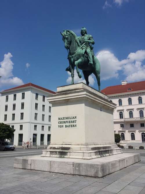 Munich Monument Statue Maximilian Monuments