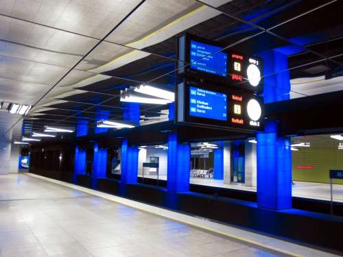 Munich Metro Tube Munich Liberty Mirroring Blue