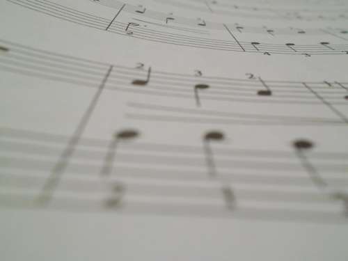 Music Notes Paper Musical Sound Melody Treble