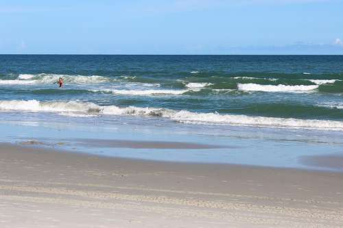 Myrtle Beach South Carolina Beach Waves Ocean