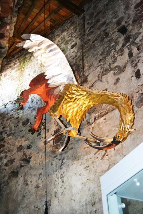 Mystical Bird Sculpture Bird Display