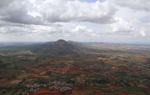 Nandi Hills Landscape Deccan Plateau Karnataka