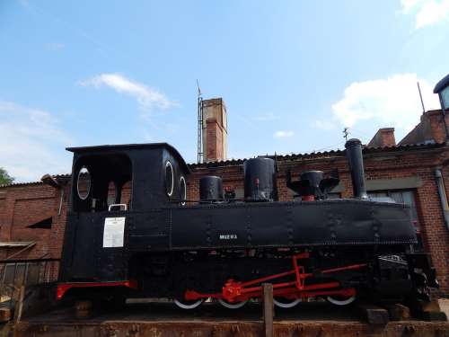 Narrow-Gauge Railway Train Wagons Locomotive Rails