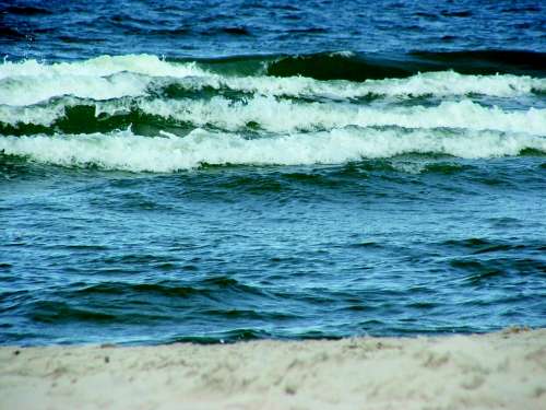 Nature Sea The Waves Water The Baltic Sea Beach