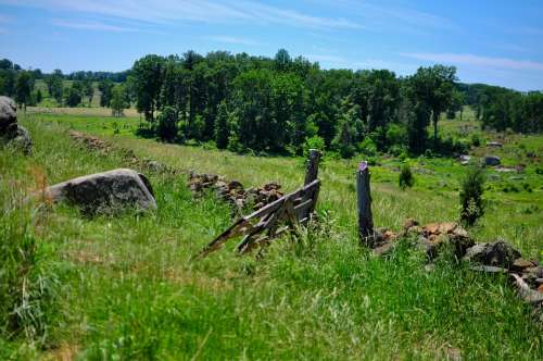 Nature Gettysburg Triangular Field Summer