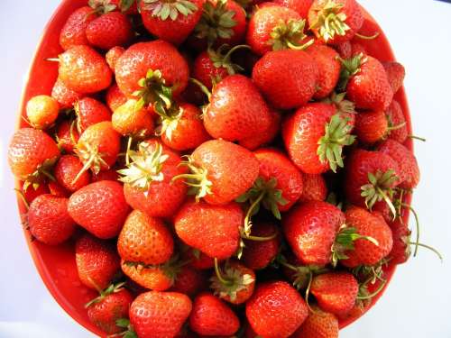 Nature Fruits Vegetables Strawberry Swet Red