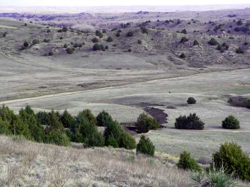 Nebraska Landscape Scenic Trees Valley Countryside