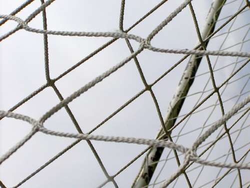 Network Rope Tangled Barrier Football
