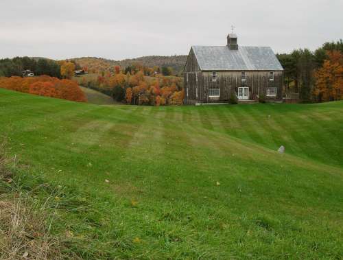 New England Rural Autumn Fall Vermont Structure