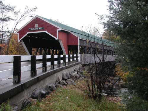 New Hampshire Jackson Covered Bridge Bridge Road