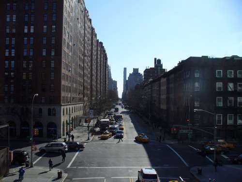 New York Manhattan Infinity Street Buildings City