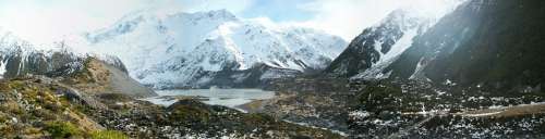 New Zealand Landscape Mountain Panoramic