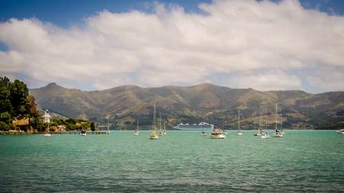 New Zealand Sea Mountain Cruise Sailboats