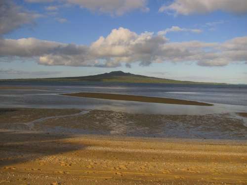 New Zealand Rangitoto Island Beach Sea Summer