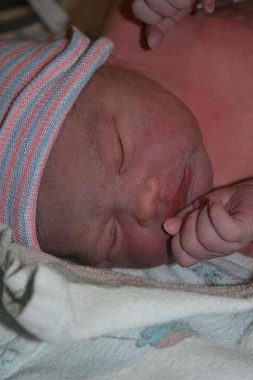 Newborn Baby Infant Sleeping Birth Face Sleep