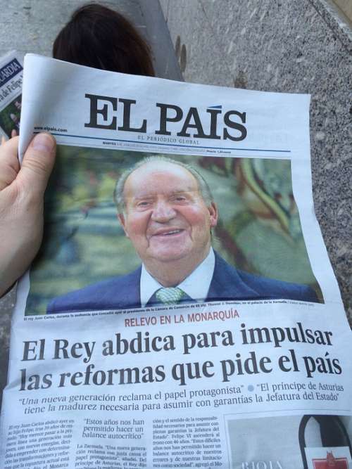 Newspaper News Spain King Posts Choice Innovation