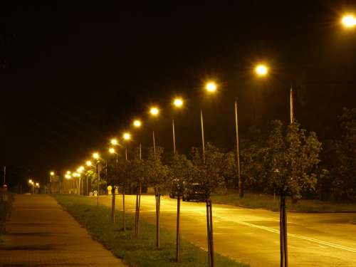 Night Street Way Light Lanterns The Prospect Of