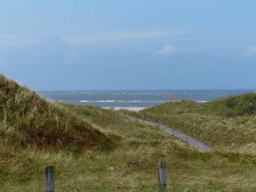 North Sea Dunes Sea Coast East Frisia Spiekeroog