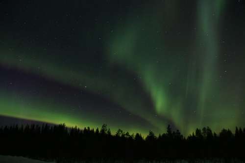 Northern Lights Aurora Borealis Solar Wind