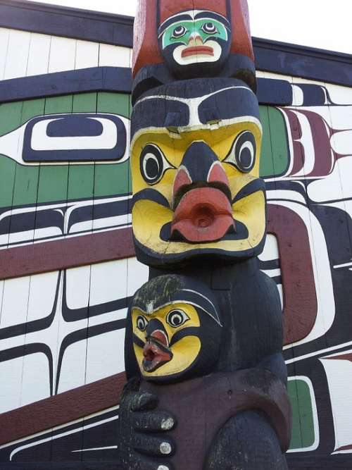 Northwest Coast Native American Art Totem Pole