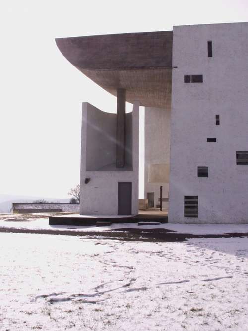 Notre-Dame You Skin De Ronchamp Ronchamp Chapel Snow