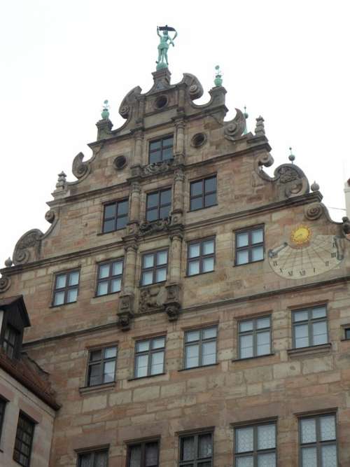 Nuremberg Historic Center Building House Facade