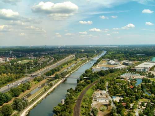 Oberhausen Germany Landscape Vista Scenic