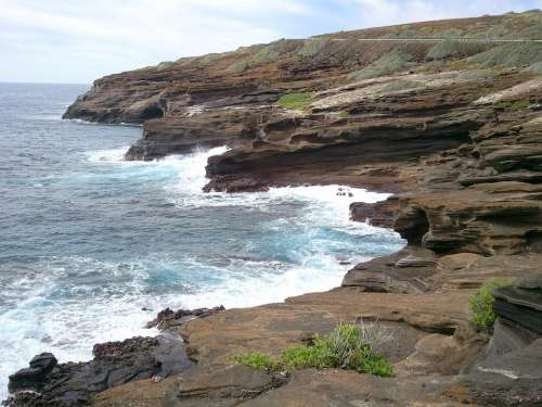 Ocean Coastline Sea Nature Coast Cliff Landscape