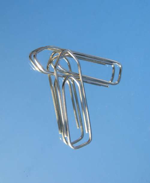 Office Paper Clips Pair Several Metal