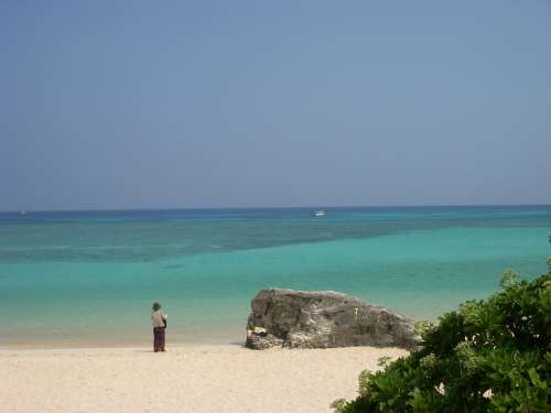 Okinawa Japan Blue Sea Hateruma Island Beach