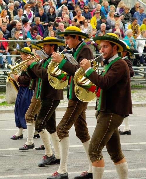 Oktoberfest Parade Munich Tradition Germany German