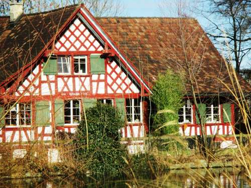 Old Mill Fachwerkhaus Window Amriswil Thurgau