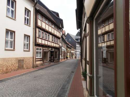 Historic Center Stollberg Town City Village Truss