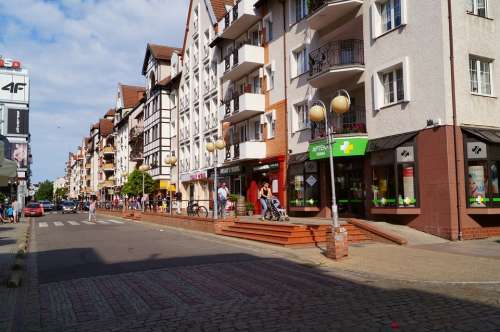 Historic Center Kolobrzeg City Road Kołobrzeg