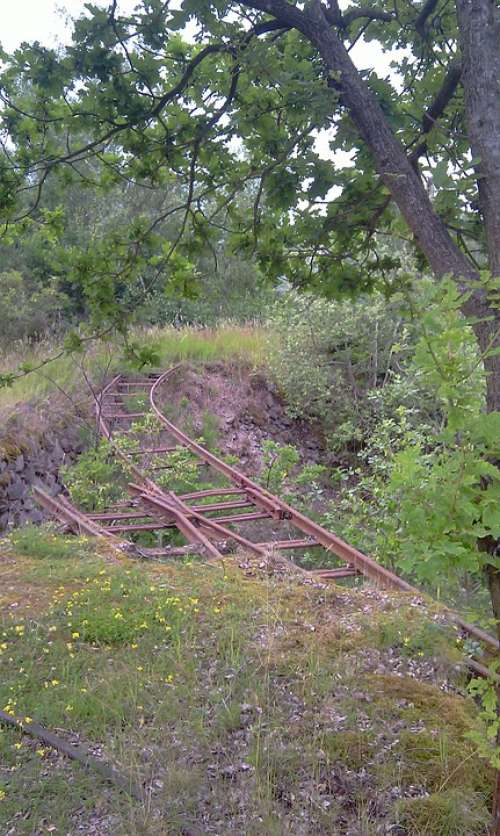 Old Tracks Landscape Rail Rail Tracks Rusty