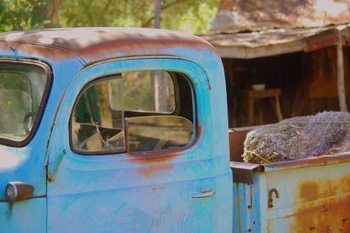Old Truck Dodge Rust Rusted Truck Junk Automobile