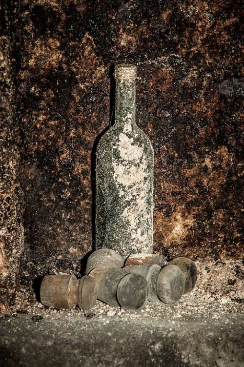 Old Wine Bottle Cellar Bottle Mold Forget