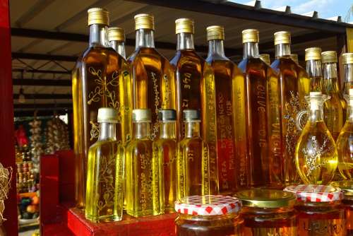 Olive Oil Bottles Market Oil Food Filled Eat