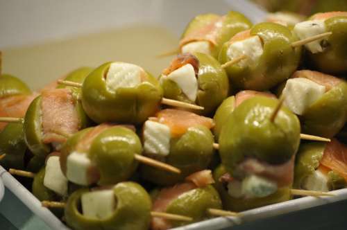 Olives Stuffed Olives Tapas Pintxo Appetizer
