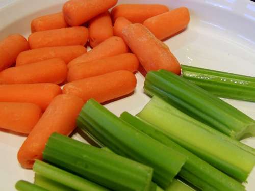 Orange Carrot Green Celery Appetizer Veggie