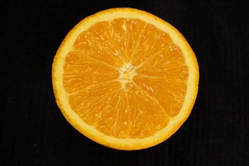 Orange Slice Fruit Food Juicy Cut Citrus